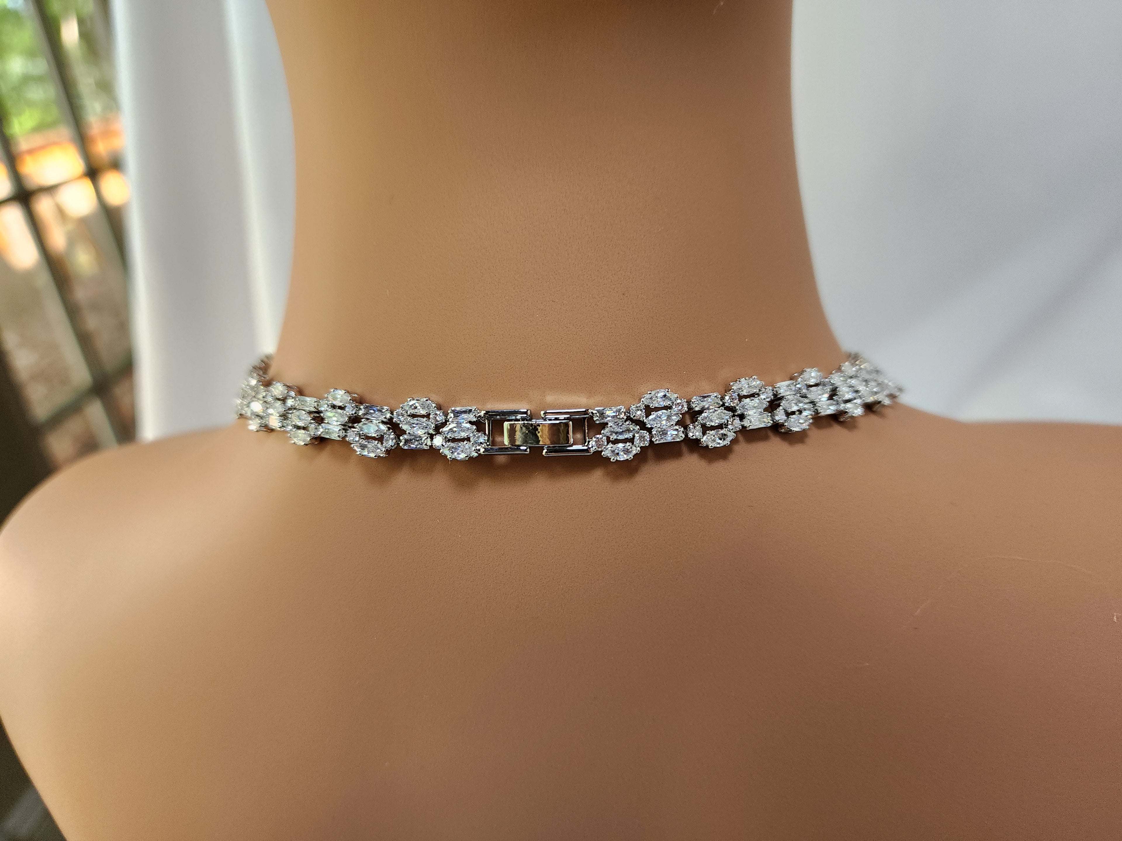 Diamond Water Droplets Wedding Set