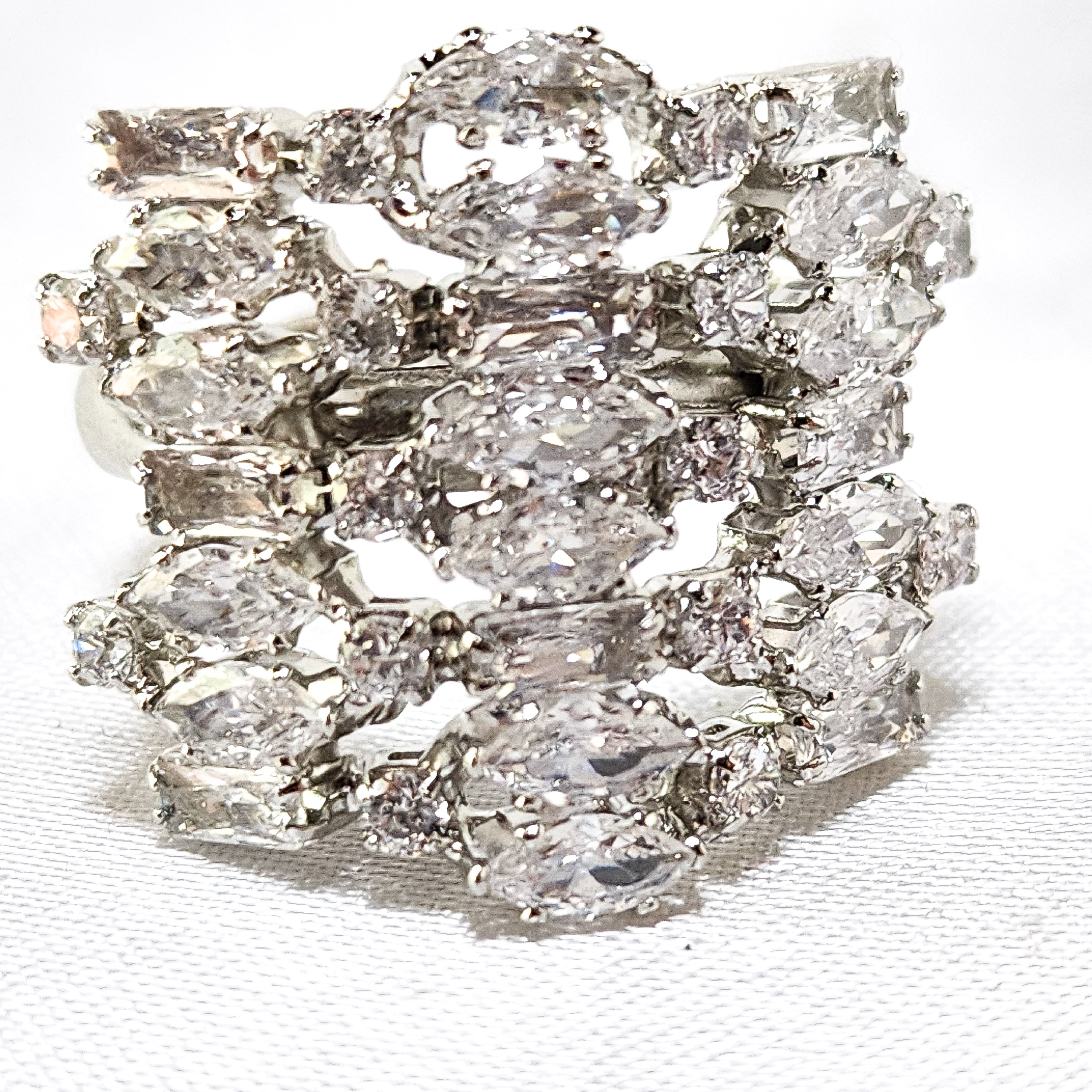 Diamond Water Droplets Wedding Set