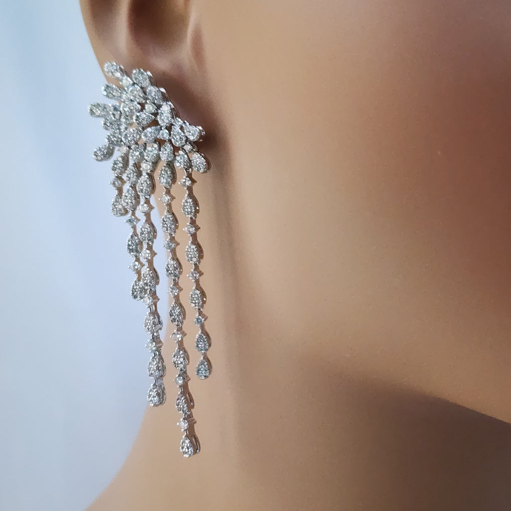 Chandelier Flower Earrings