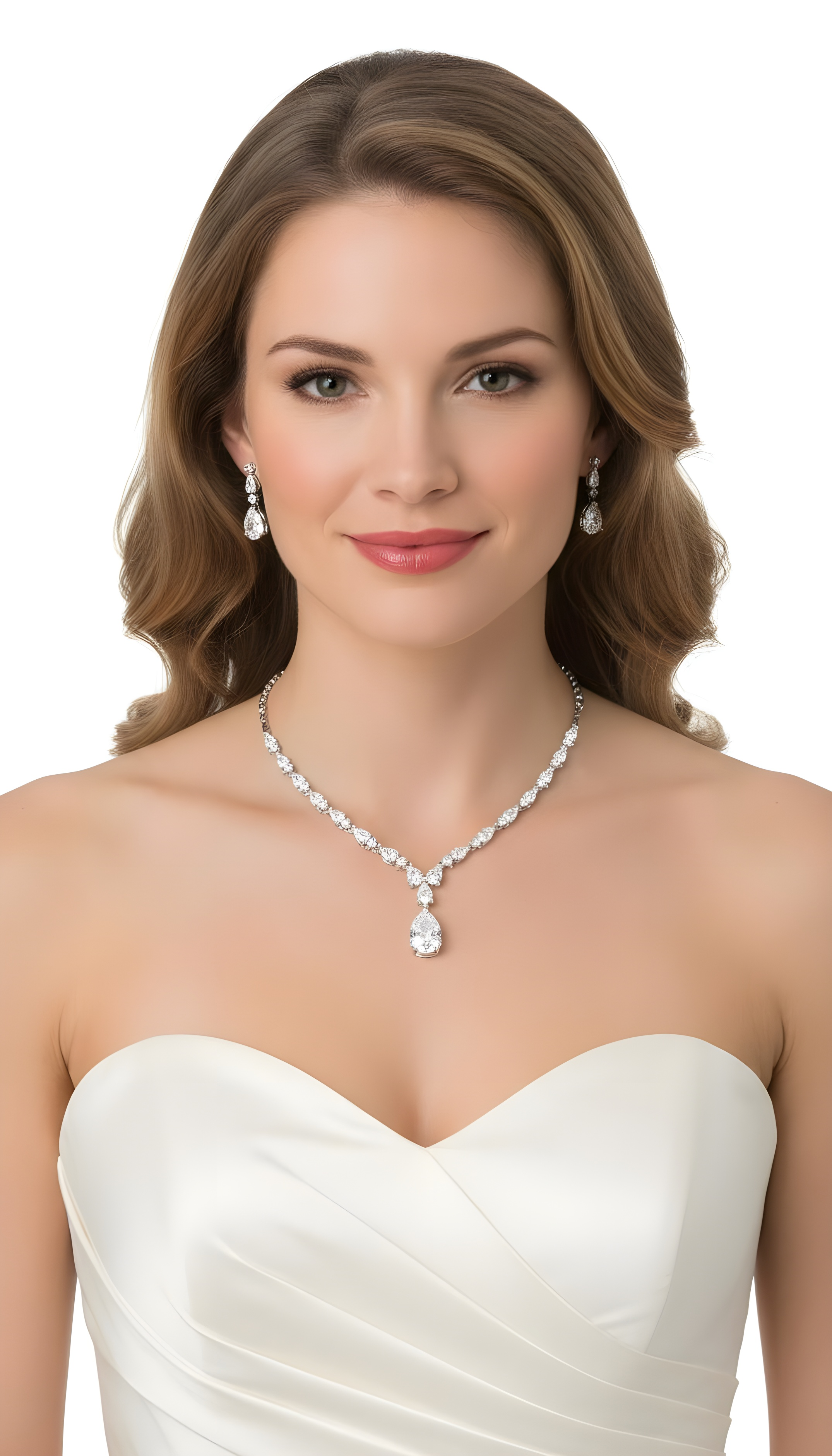 Teardrops Glistening Wedding Set
